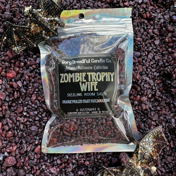 Zombie Trophy Wife Sizzling Room Salt Crystal Potpourri: Orange Patchouli Sugar - Picture 6 of 10